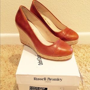 RUSELL & BROMLEY COCO-POP TOE-CAP TAN ESPADRILLE